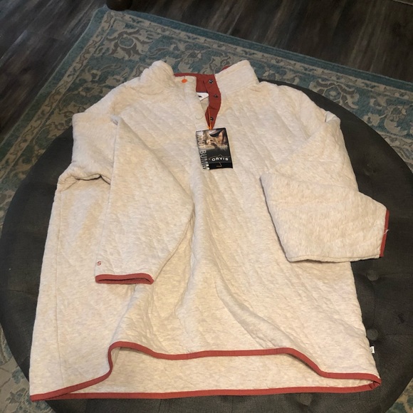 Orvis | Tops | Orvis Quilted Snap Sweatshirt | Poshmark